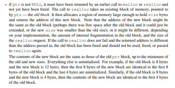 realloc原文